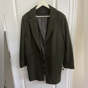 Wallis Green Blazer with Notched Lapels